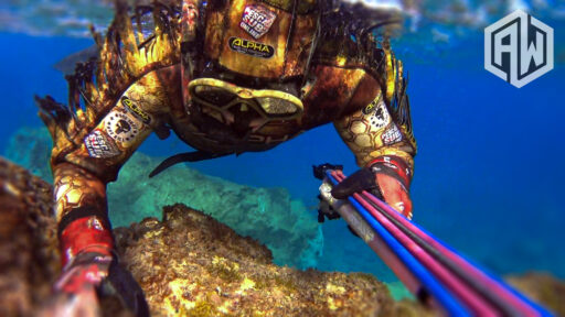 Pesca sub in apnea Tecniche invernali la pesca nel basso fondo