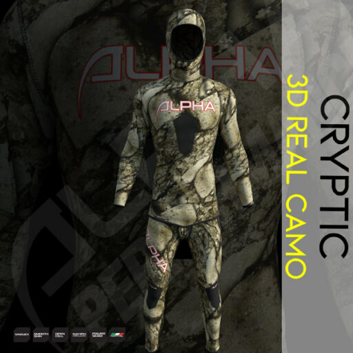 Combinaisons chasse sous-marine Alpha camo Cryptic 3D 2024