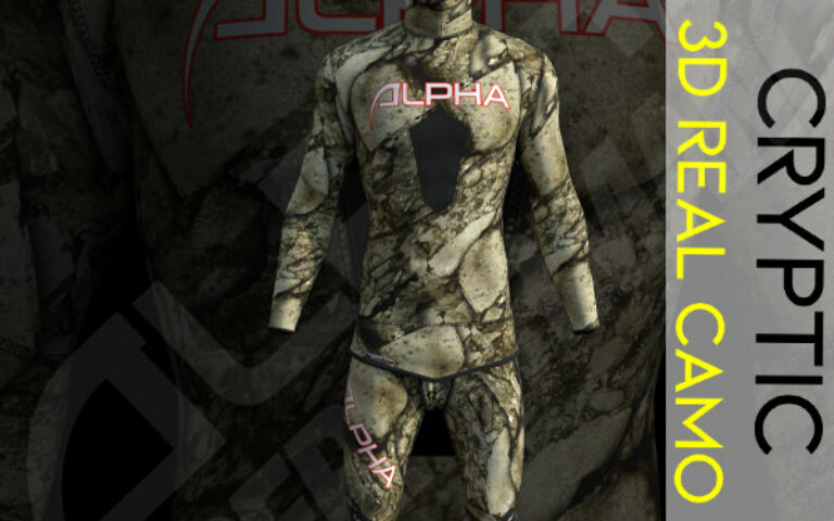 Combinaisons chasse sous-marine Alpha camo Cryptic 3D 2024